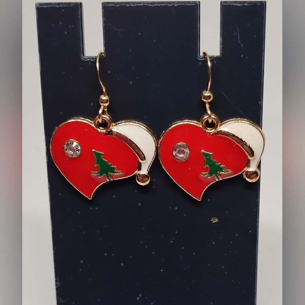 Earrings Christmas trees dangle new e57‎